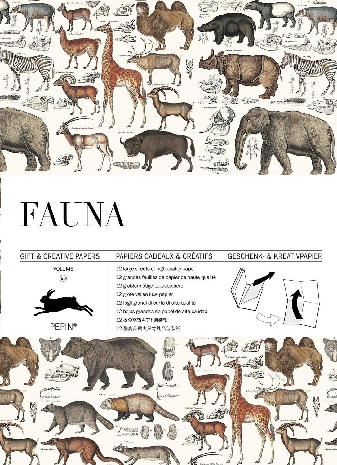Cover: 9789460091032 | Fauna | Gift &amp; Creative Paper Book Vol. 90 | Pepin Van Roojen | Buch