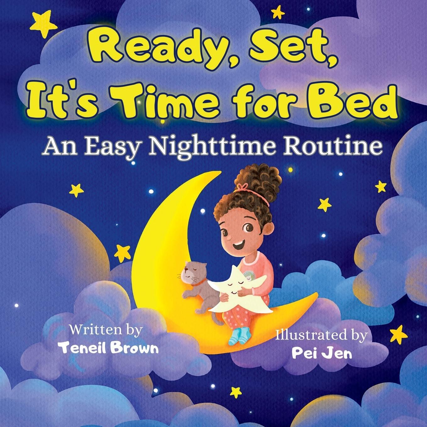 Cover: 9798988128106 | Ready, Set, It's Time for Bed | An Easy Nighttime Routine | Brown