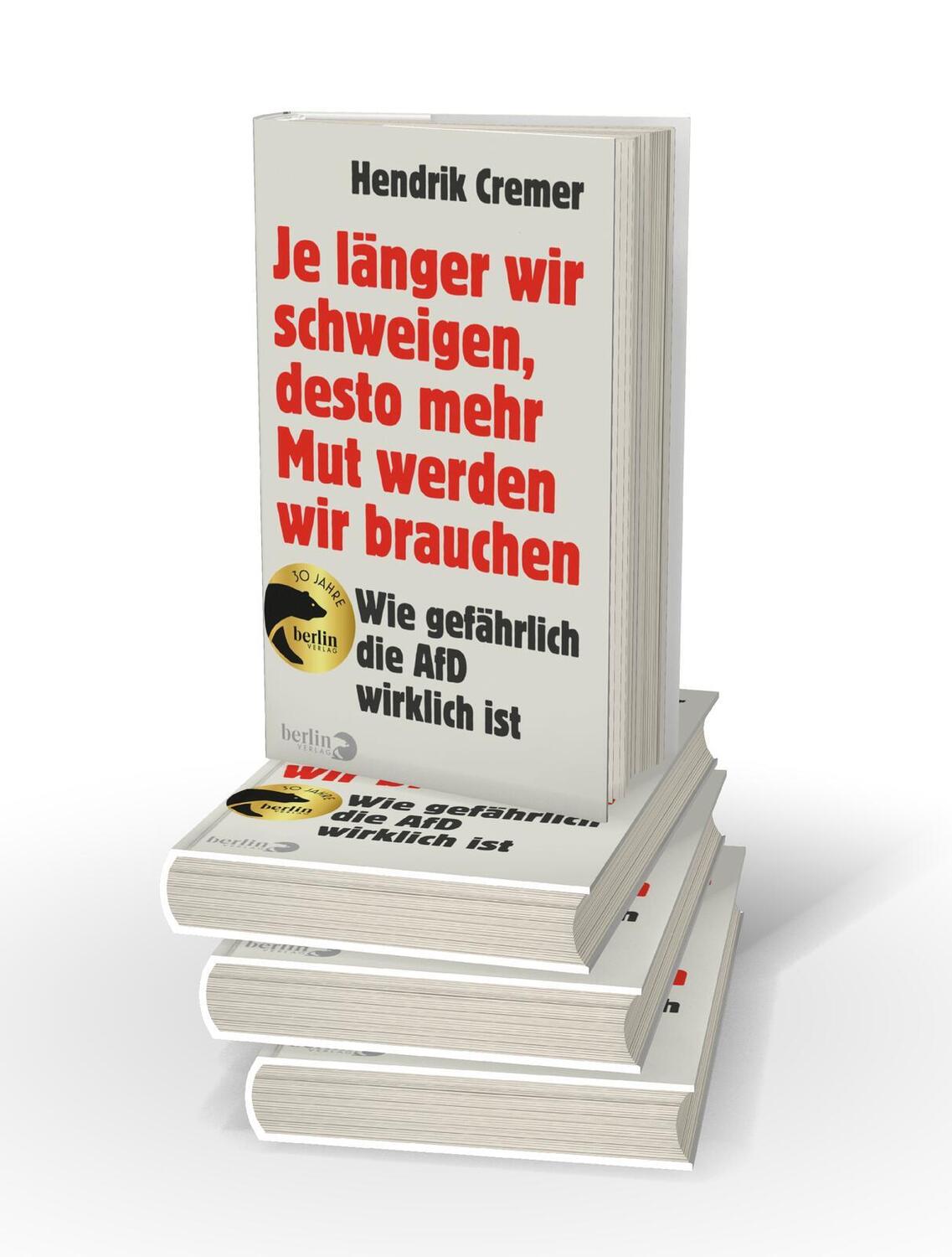 Bild: 9783827015082 | Je länger wir schweigen, desto mehr Mut werden wir brauchen | Cremer