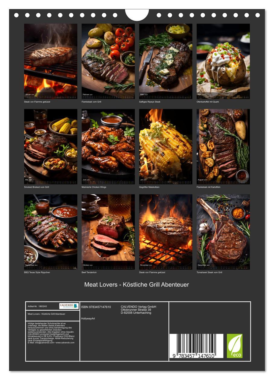 Bild: 9783457147610 | Meat Lovers - Köstliche Grill Abenteuer (Wandkalender 2025 DIN A4...