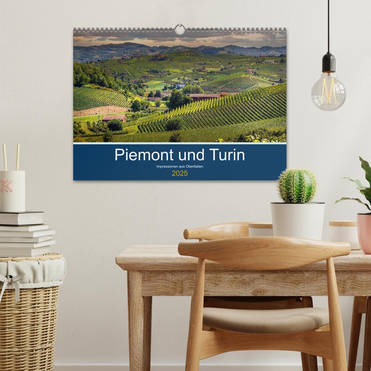 Bild: 9783435349333 | Piemont und Turin (Wandkalender 2025 DIN A3 quer), CALVENDO...