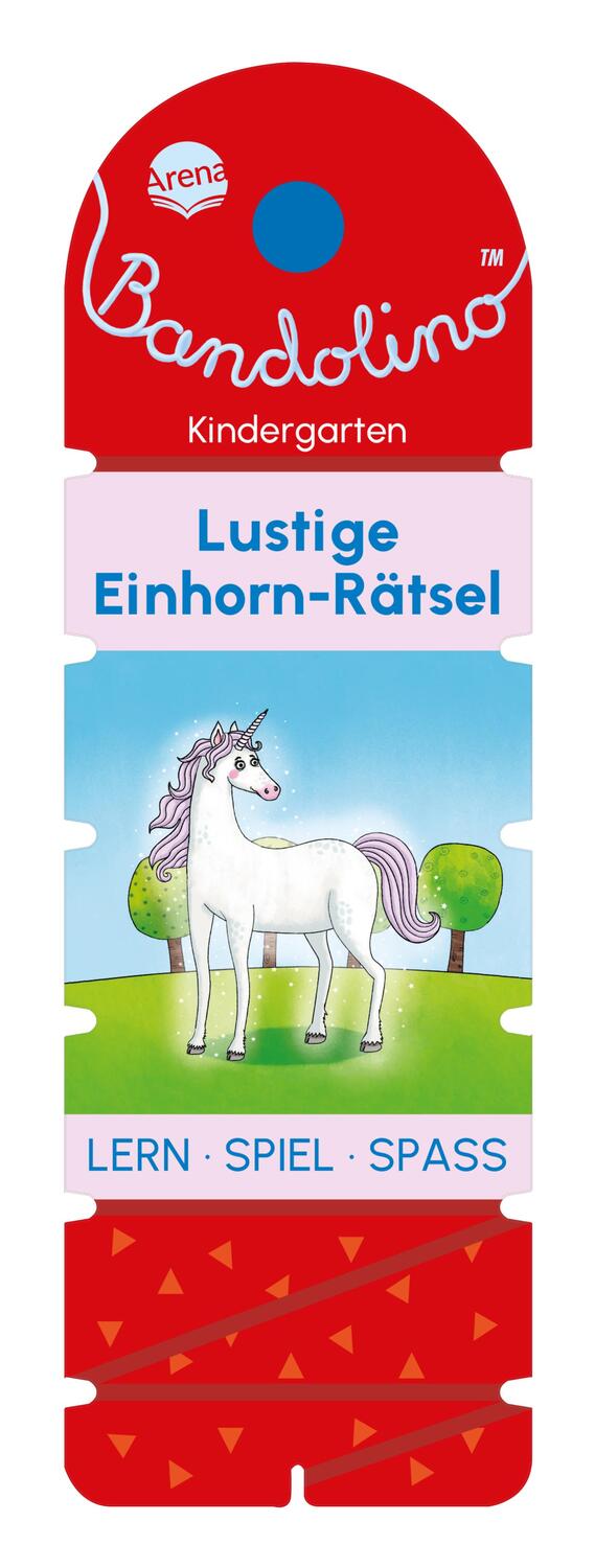 Cover: 9783401720128 | Bandolino. Lustige Einhorn-Rätsel | Friederike Barnhusen | Taschenbuch