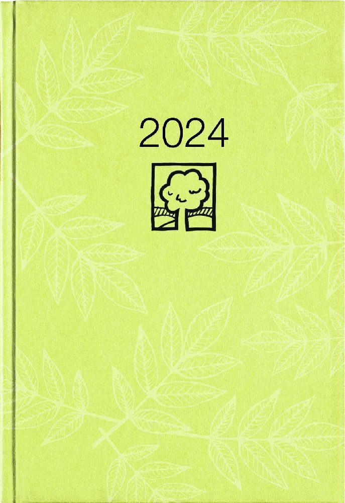 Cover: 4006928024001 | Wochenbuch grün 2024 - Bürokalender 14,6x21 cm - 1 Woche auf 2...