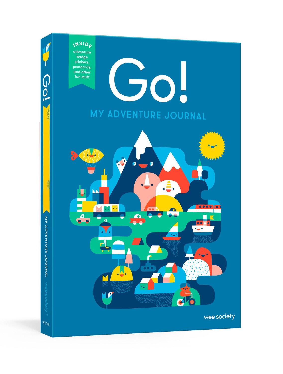 Cover: 9781524763015 | Go! (Blue): A Kids' Interactive Travel Diary and Journal | Wee Society