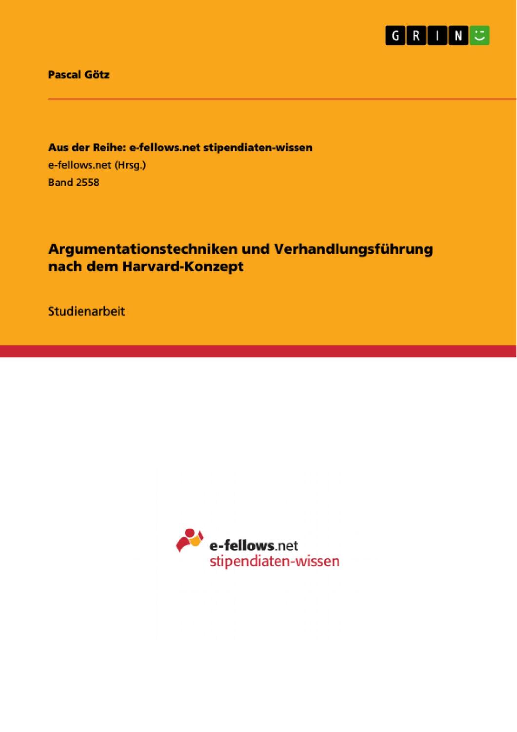 Cover: 9783668527508 | Argumentationstechniken und Verhandlungsführung nach dem...
