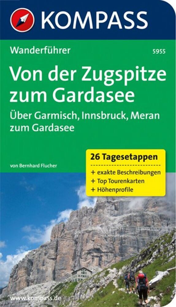 Cover: 9783850268394 | KOMPASS Wanderführer Von der Zugspitze zum Gardasee,...