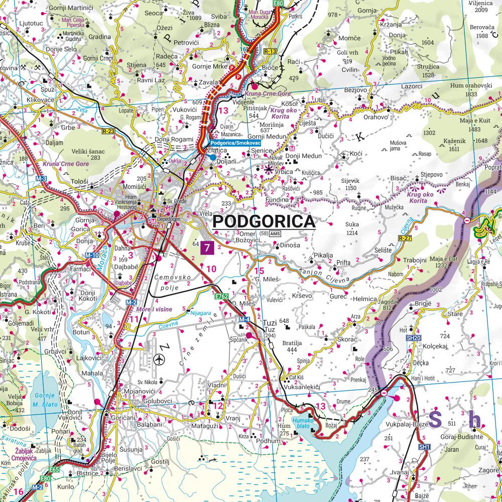 Bild: 9783707922332 | Montenegro, Straßen- und Freizeitkarte 1:150.000, freytag &amp; berndt