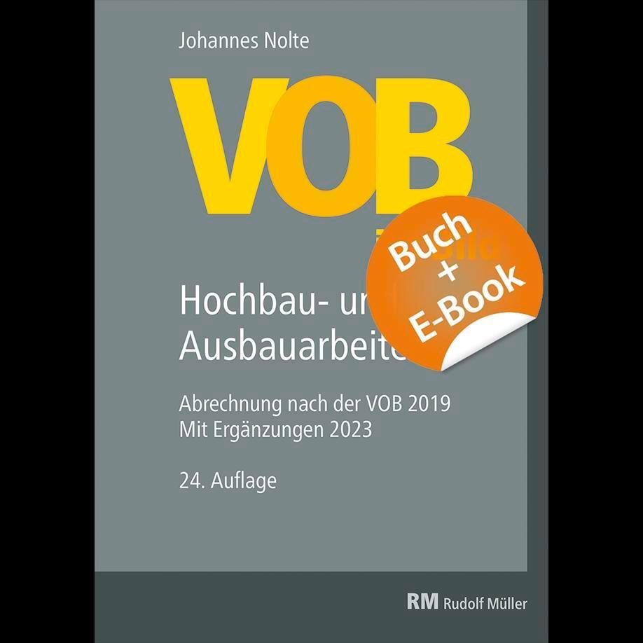 Cover: 9783481047887 | VOB im Bild-Hochbau-und Ausbauarbeiten-mit E-Book | Johannes Nolte