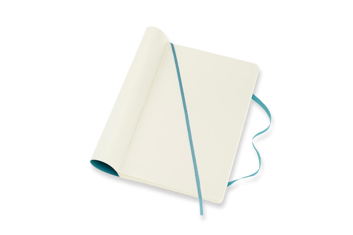 Bild: 8058341715529 | Moleskine Notizbuch Large/A5, Blanko, Soft Cover, Riff Blau | 192 S.