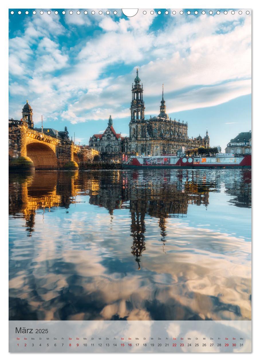 Bild: 9783435872633 | Elbstadt Dresden (Wandkalender 2025 DIN A3 hoch), CALVENDO...