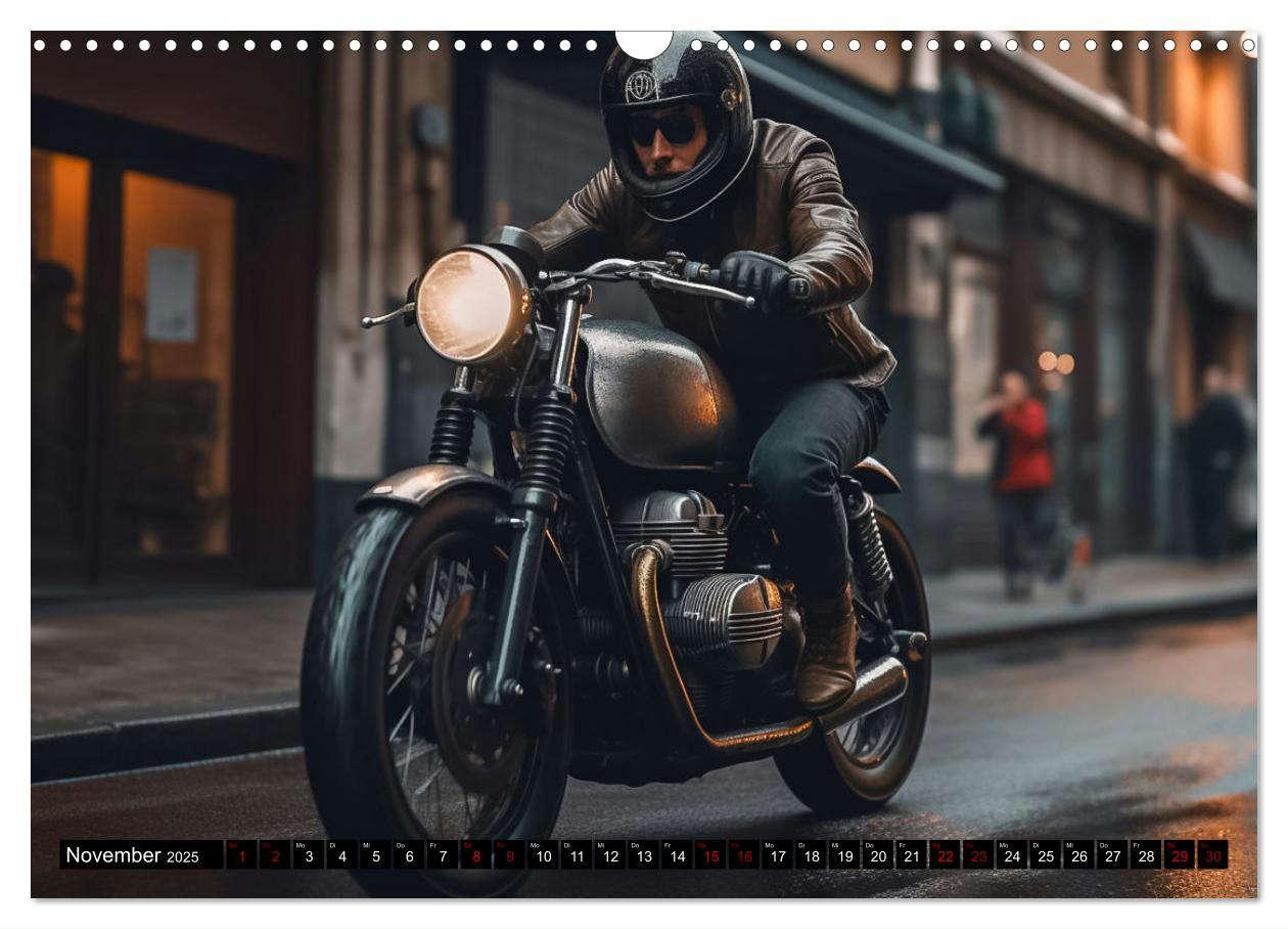 Bild: 9783383900600 | Urban Biker (Wandkalender 2025 DIN A3 quer), CALVENDO Monatskalender