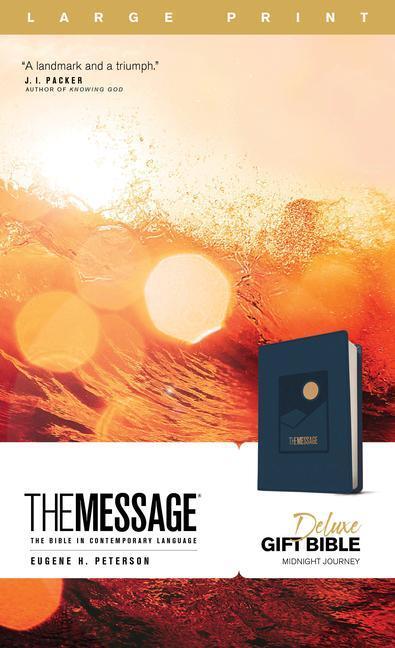 Cover: 9781641582537 | The Message Deluxe Gift Bible, Large Print (Leather-Look, Navy) | Buch