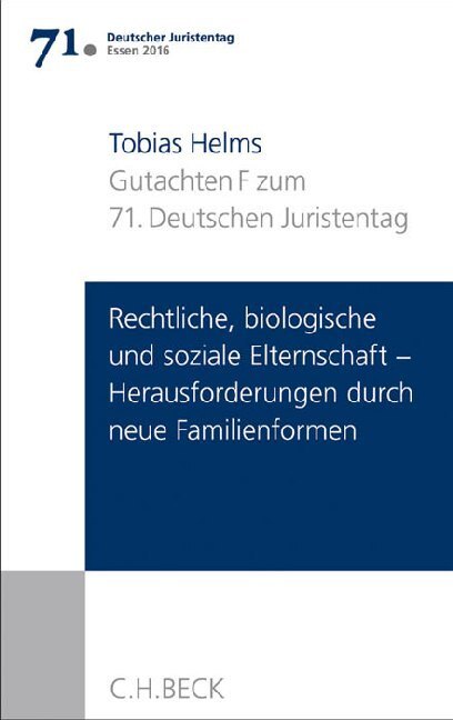Cover: 9783406685279 | Verhandlungen des 71. Deutschen Juristentages Essen 2016 Bd. I:...