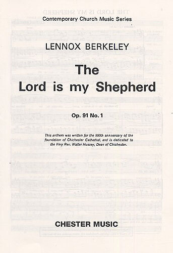 Cover: 9780711919334 | The Lord Is My Shepherd Op.91 No.1 | Lennox Berkeley | Chorpartitur