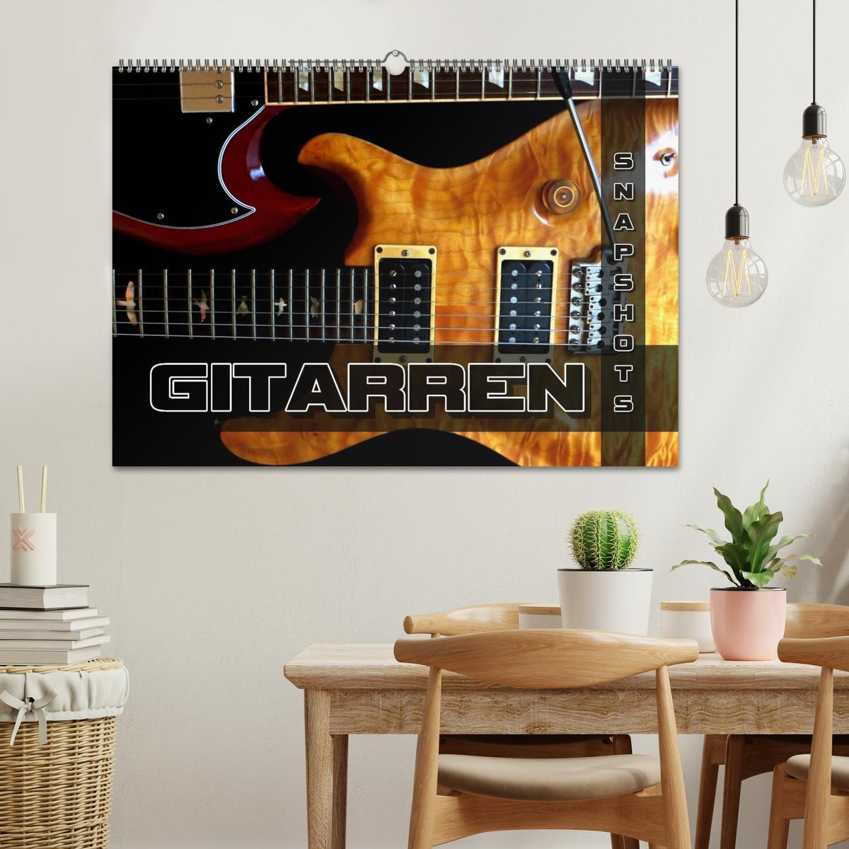 Bild: 9783435732593 | Gitarren Snapshots (Wandkalender 2025 DIN A2 quer), CALVENDO...