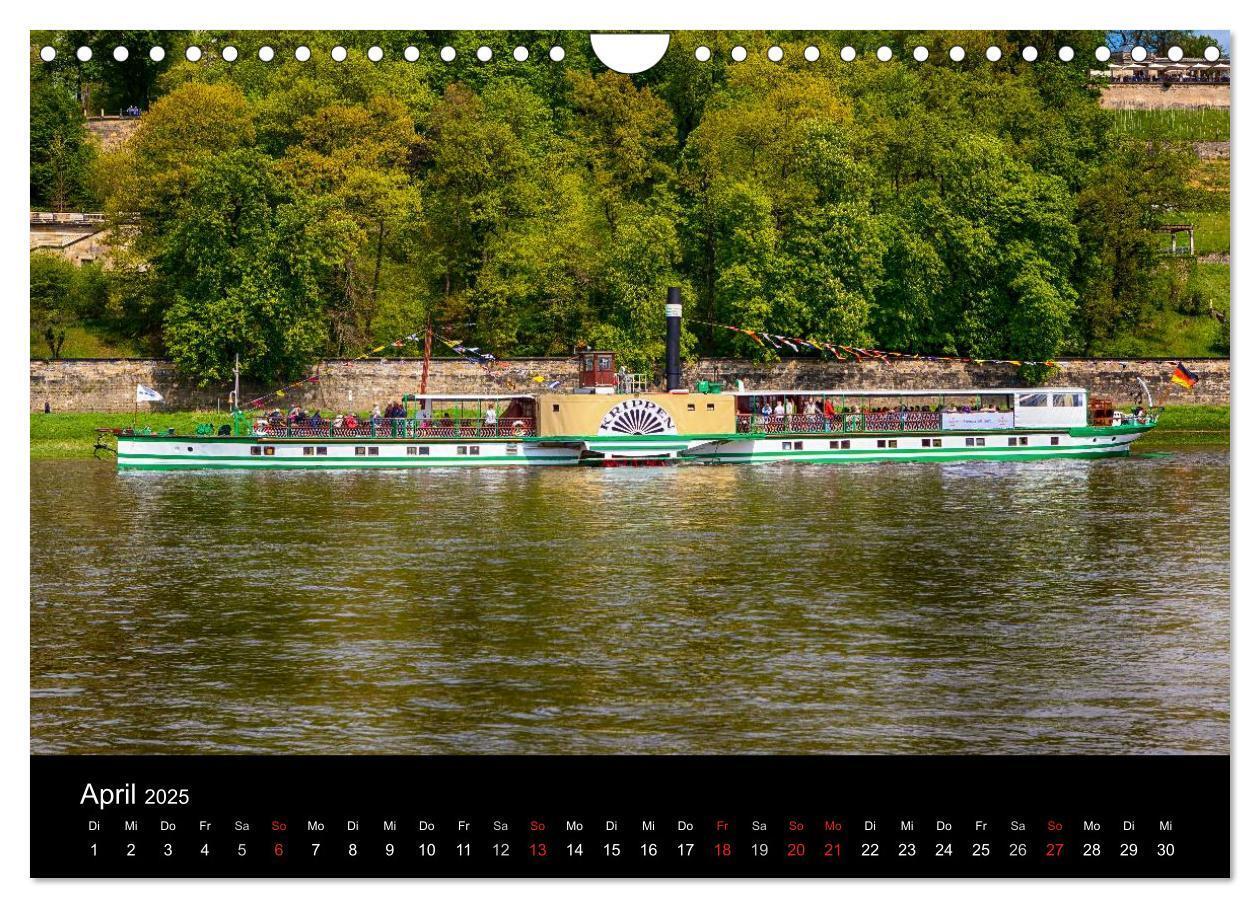 Bild: 9783435610457 | Schaufelraddampfer (Wandkalender 2025 DIN A4 quer), CALVENDO...