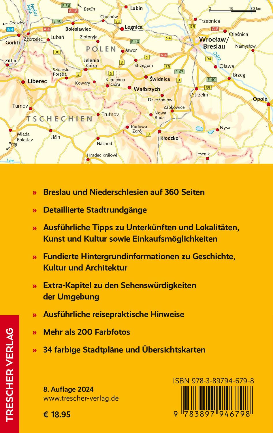 Rückseite: 9783897946798 | TRESCHER Reiseführer Breslau und Niederschlesien | Klaus Klöppel