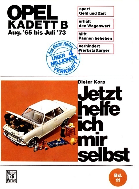Cover: 9783879430505 | Opel Kadett B ab August '65 | Dieter Korp | Buch | Deutsch | 1973