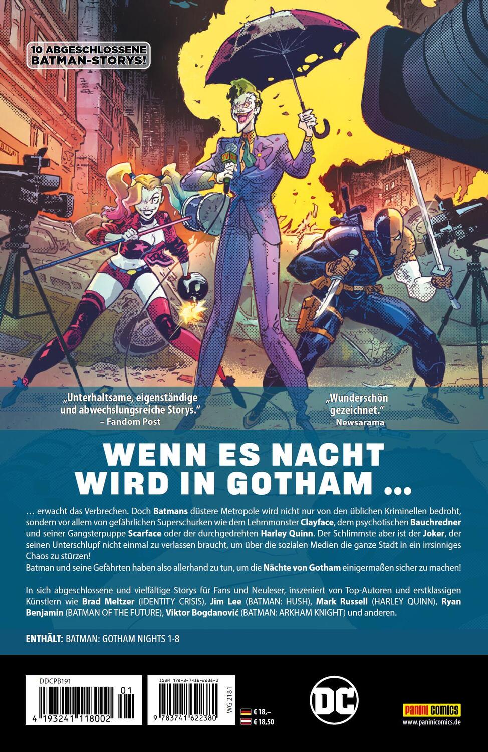 Rückseite: 9783741622380 | Batman: Die Nächte von Gotham | Brad Meltzer (u. a.) | Taschenbuch