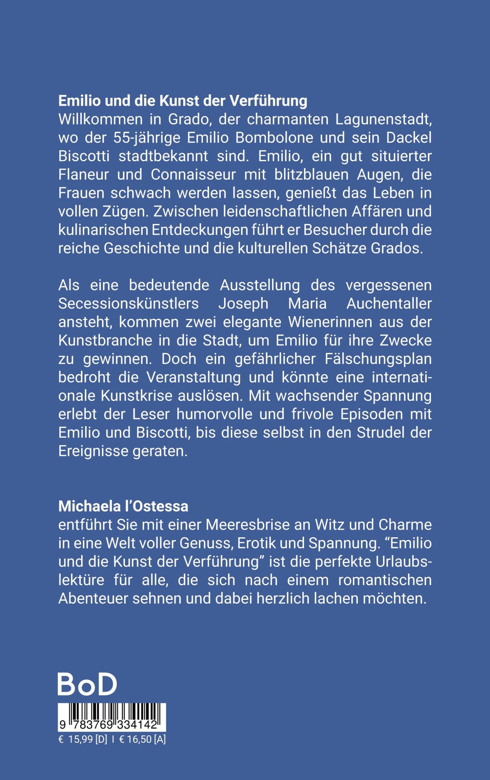 Rückseite: 9783769334142 | Emilio und die Kunst der Verführung | Michaela l'Ostessa | Taschenbuch