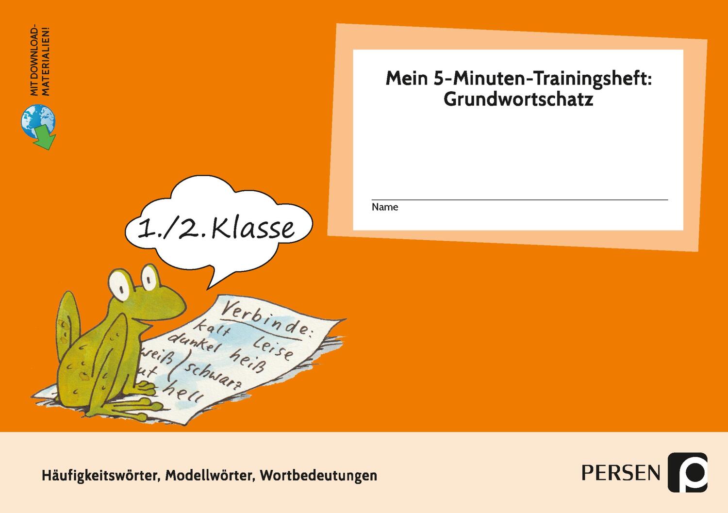 Cover: 9783403202592 | Mein 5-Min-Trainingsheft: Grundwortschatz- Kl. 1/2 | Kirstin Jebautzke