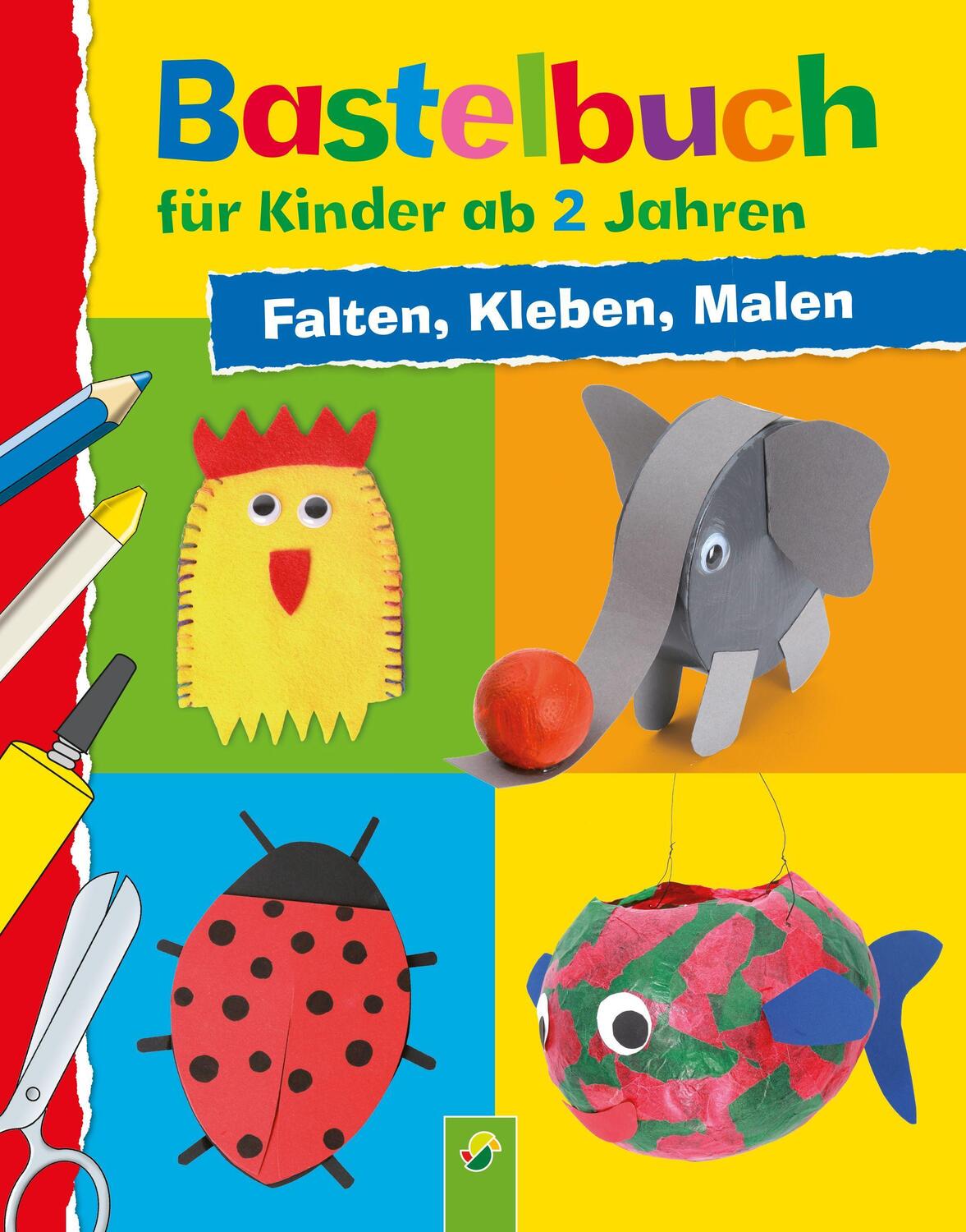 Cover: 9783849904258 | Bastelbuch für Kinder ab 2 Jahren | Falten, Kleben, Malen | Holzapfel