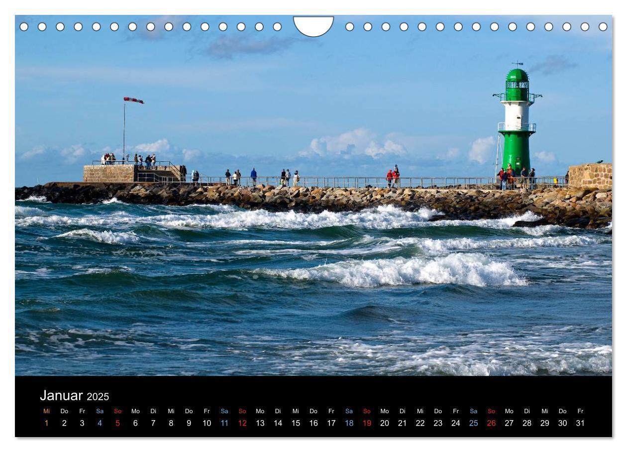 Bild: 9783435708550 | Warnemünde - Maritime Landschaften (Wandkalender 2025 DIN A4 quer),...