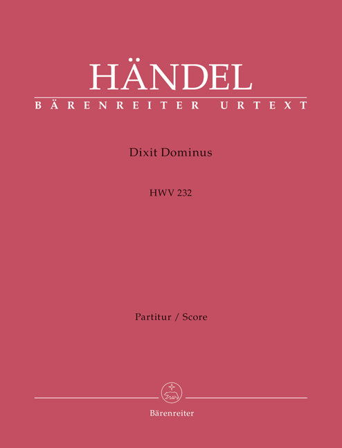 Cover: 9790006526376 | Dixit Dominus HWV 232, Partitur | Georg Friedrich Händel | Partitur