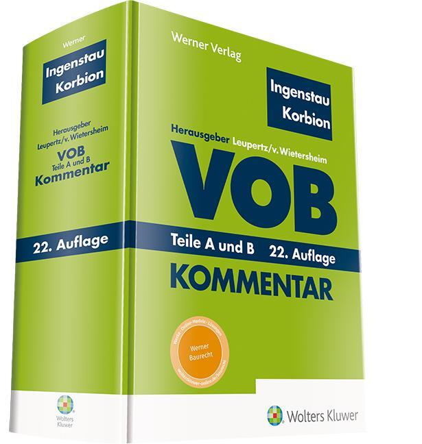 Cover: 9783804154865 | Ingenstau / Korbion, VOB Teile A und B - Kommentar | Kommentar | Buch
