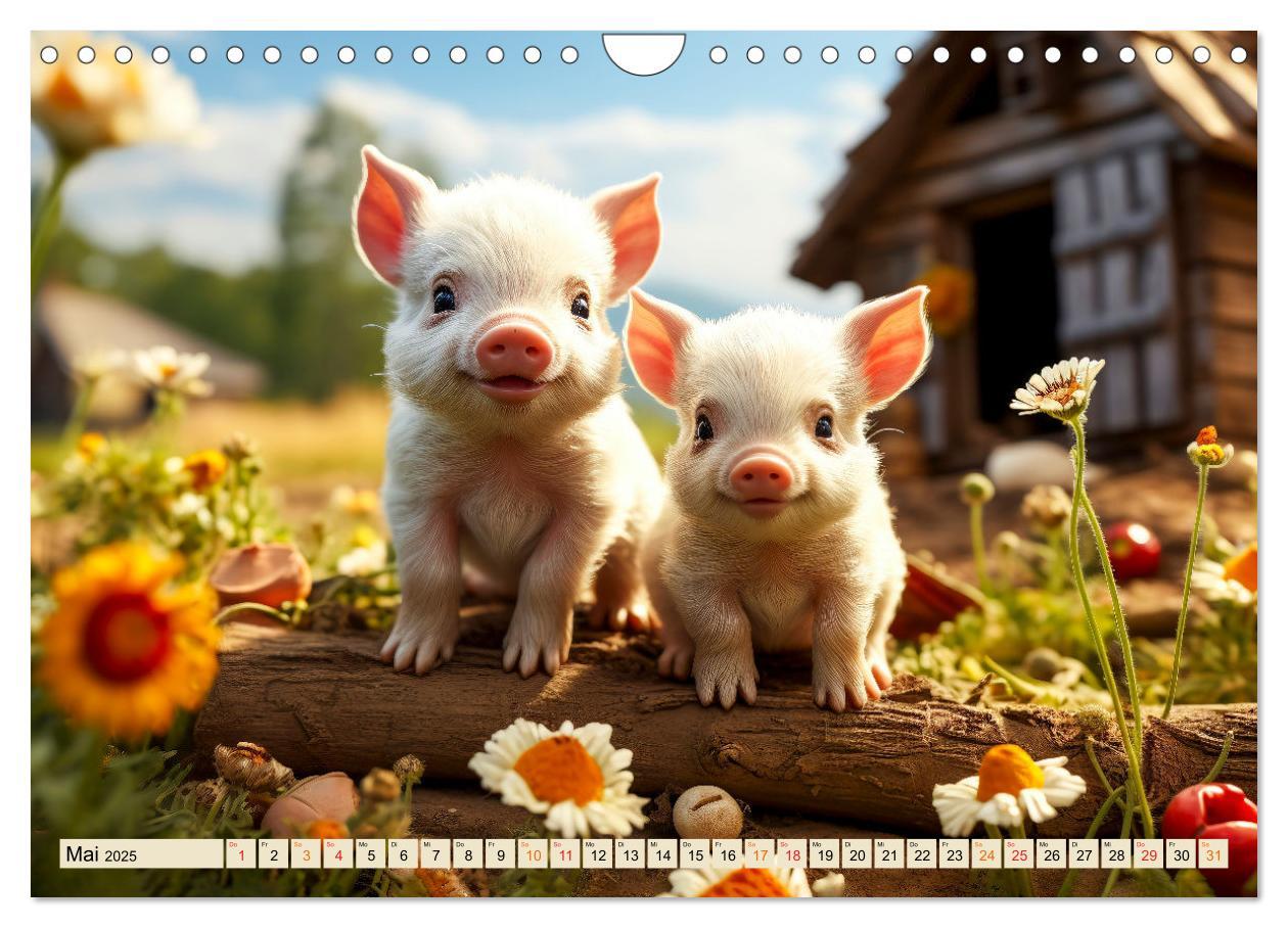 Bild: 9783383835049 | Viele Tiere auf dem Bauernhof (Wandkalender 2025 DIN A4 quer),...