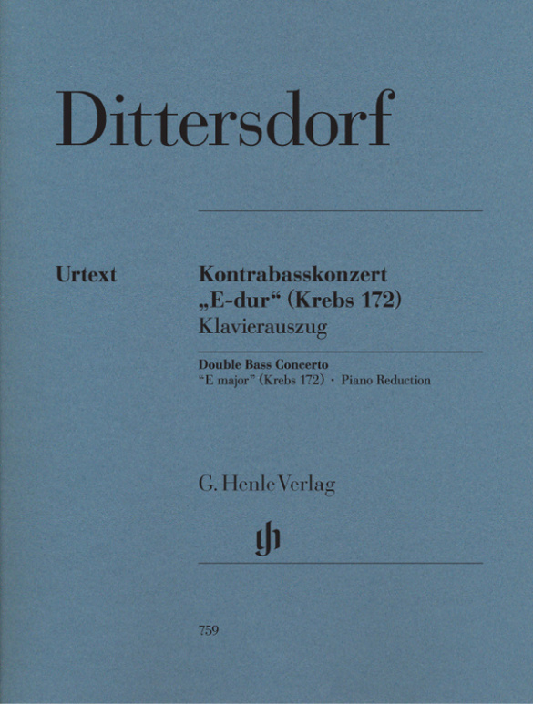 Cover: 9790201807591 | Concert E-Dur (Krebs 172) | Carl Ditters von Dittersdorf | Buch | 2005