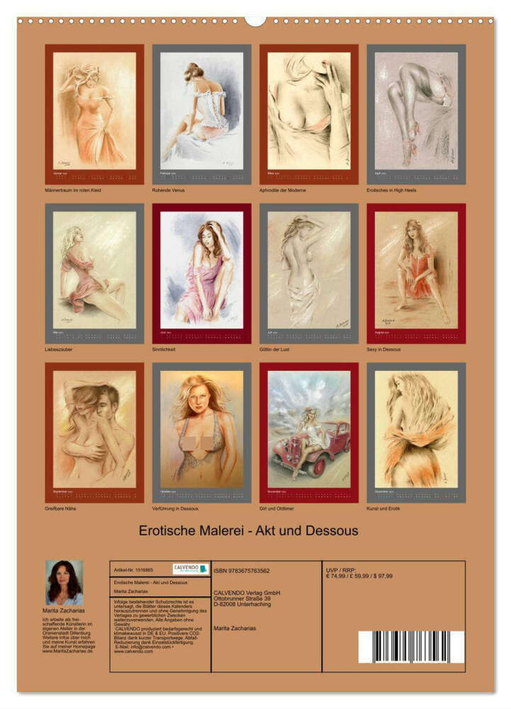 Bild: 9783675763562 | Erotische Malerei - Akt und Dessous (hochwertiger Premium...