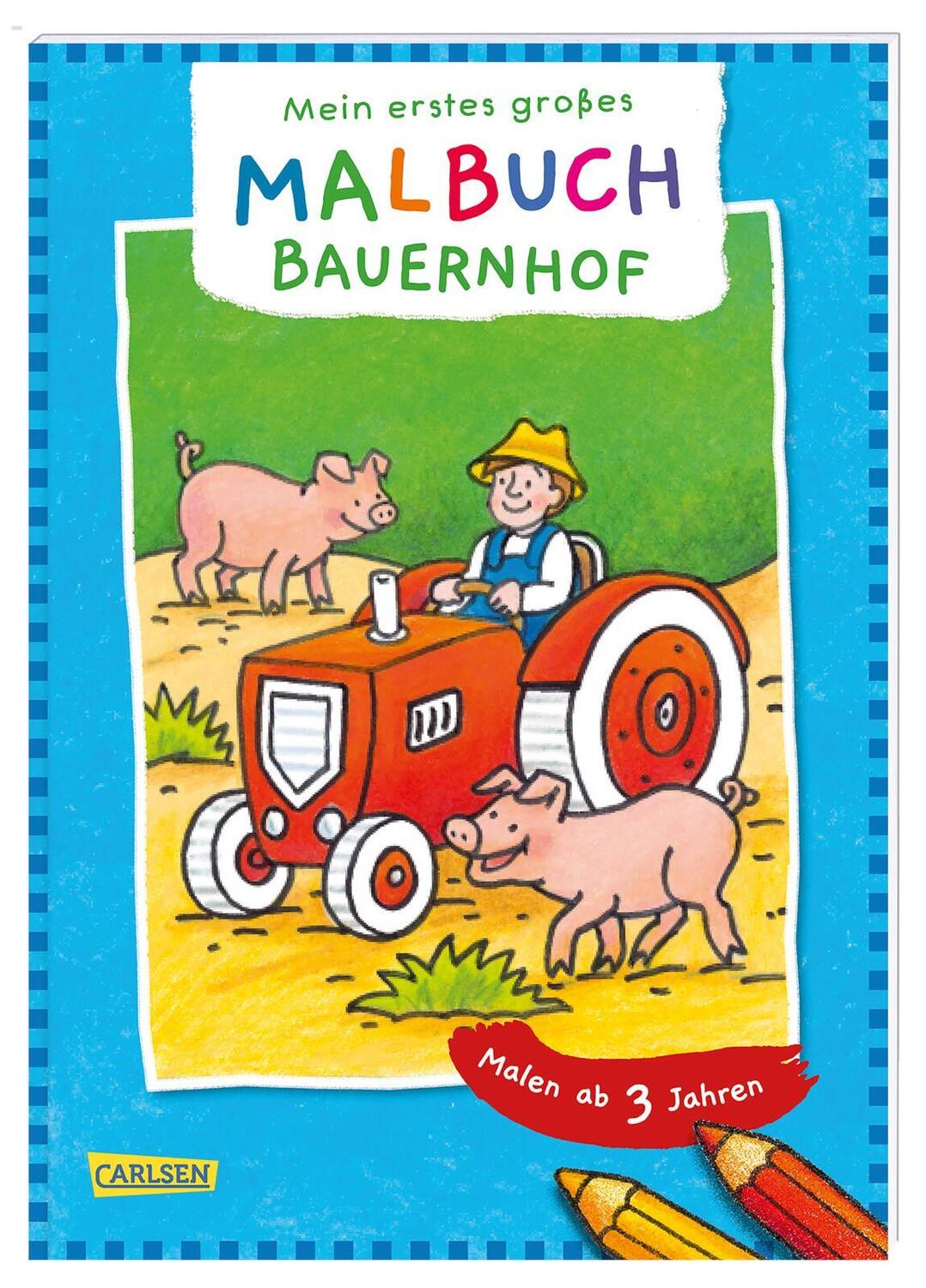 Cover: 9783551191014 | Mein erstes großes Malbuch: Bauernhof: Malen ab 3 Jahren | Muszynski