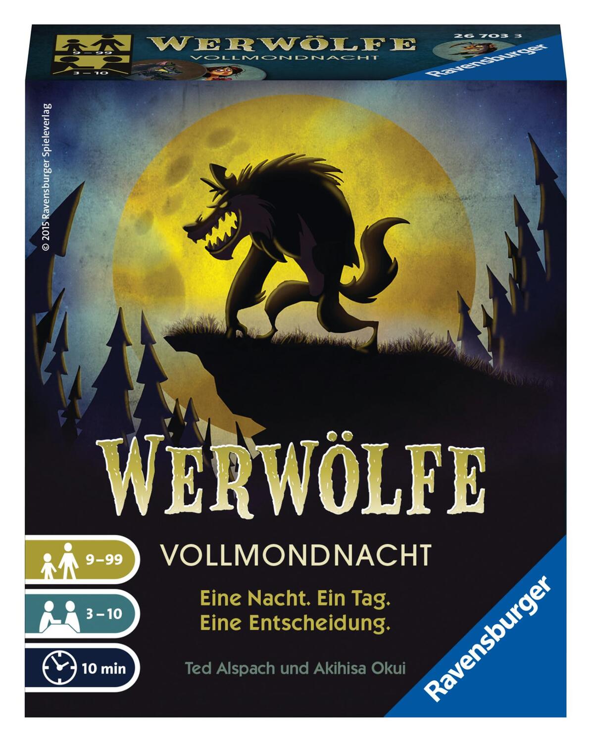 Cover: 4005556267033 | Ravensburger 26703 - Werwölfe - Vollmondnacht, Gesellschaftsspiel...