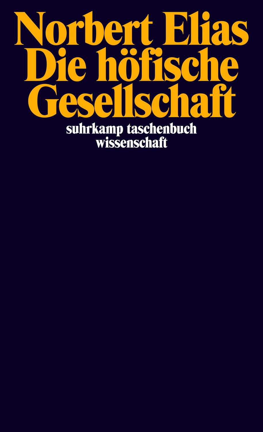 Cover: 9783518280232 | Die höfische Gesellschaft | Norbert Elias | Taschenbuch | Deutsch