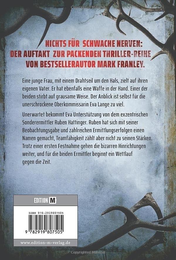 Rückseite: 9782919807505 | Schmutzige Seelen | Ein Ruben-Hattinger-Thriller | Mark Franley | Buch