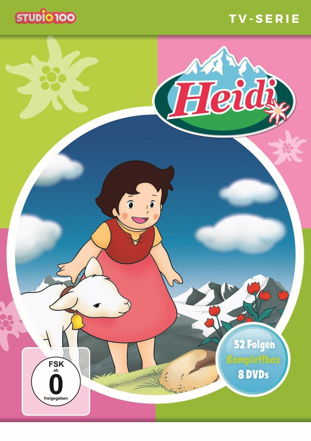 Cover: 4260586880335 | Heidi (Klassik) - TV-Serien Komplettbox [8 DVDs, SOFTBOX] | Studio 100