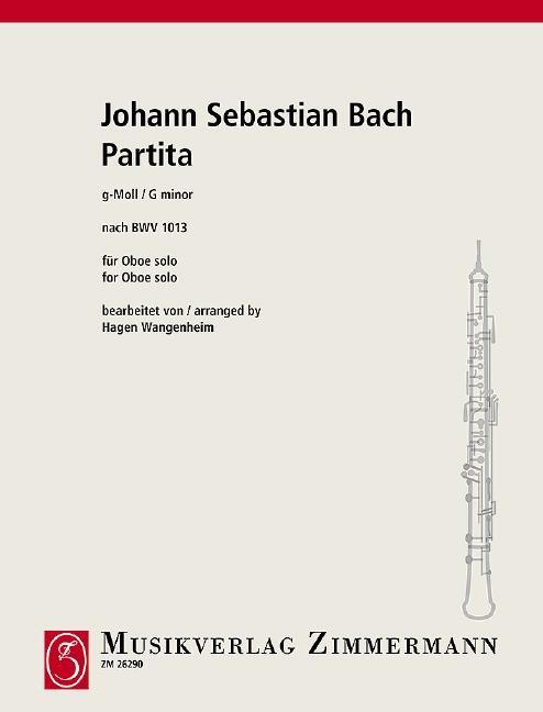 Cover: 9790010262901 | Partita g-Moll | nach BWV 1013. Oboe. | Johann Sebastian Bach | 8 S.