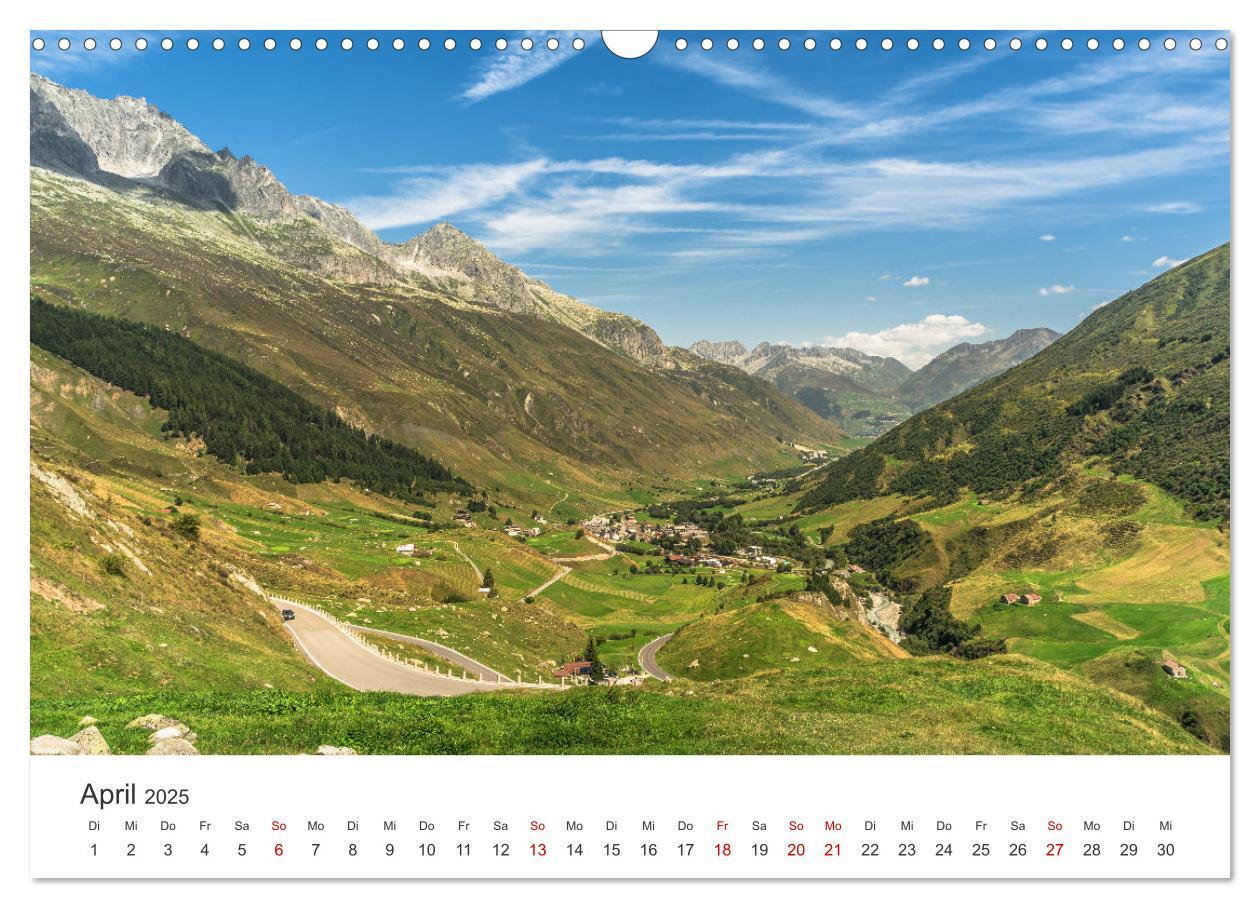 Bild: 9783435480555 | Schweizer Alpenpässe (Wandkalender 2025 DIN A3 quer), CALVENDO...