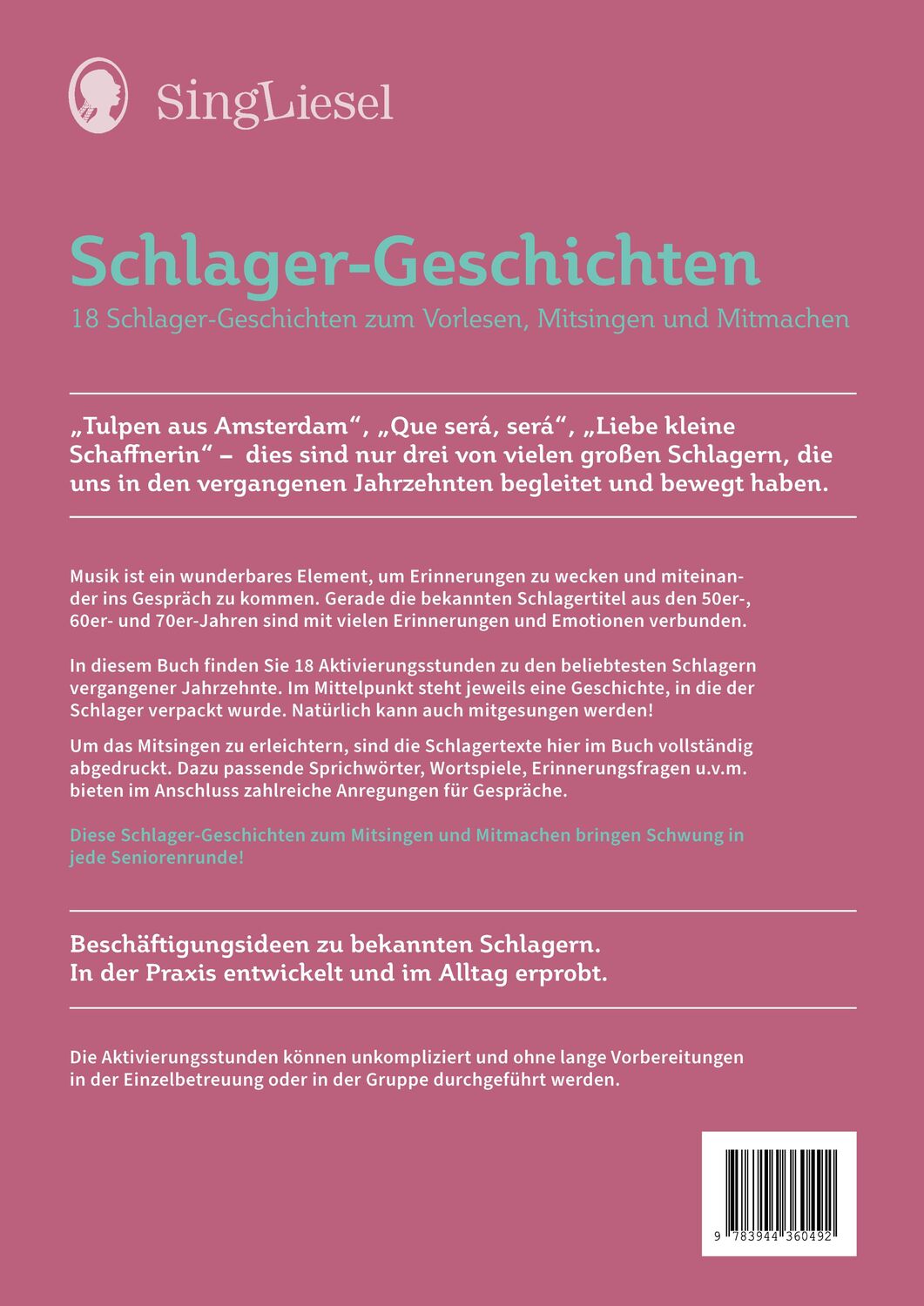Bild: 9783944360492 | Schlager-Geschichten für Senioren | Annika Schneider (u. a.) | Buch