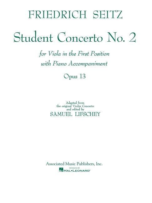 Cover: 73999946000 | Student Concerto No. 2 | Viola and Piano | Samuel Lifschey | Buch