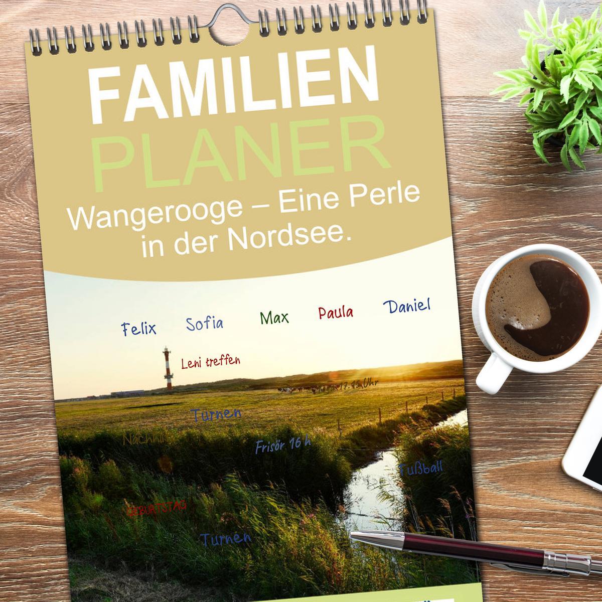 Bild: 9783457113394 | Familienplaner 2025 - Wangerooge ¿ Eine Perle in der Nordsee. mit 5...