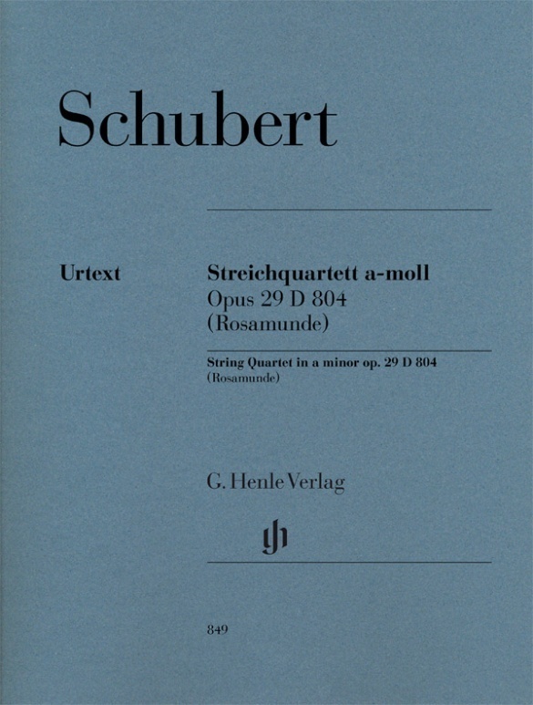 Cover: 9790201808499 | Schubert, Franz - Streichquartett a-moll op. 29 D 804 (Rosamunde)