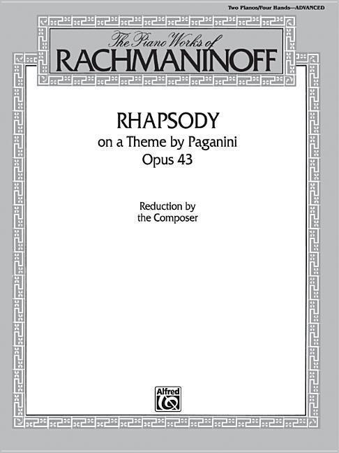 Cover: 9780769259666 | Rhapsody On A Theme By Paganini Op.43 | Sergei Rachmaninov | Buch