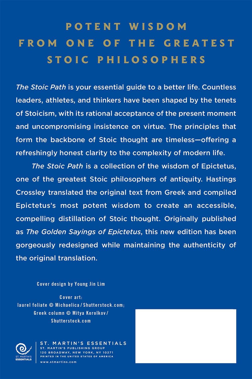 Rückseite: 9781250803788 | The Stoic Path: The Golden Sayings | Epictetus | Taschenbuch | 2022