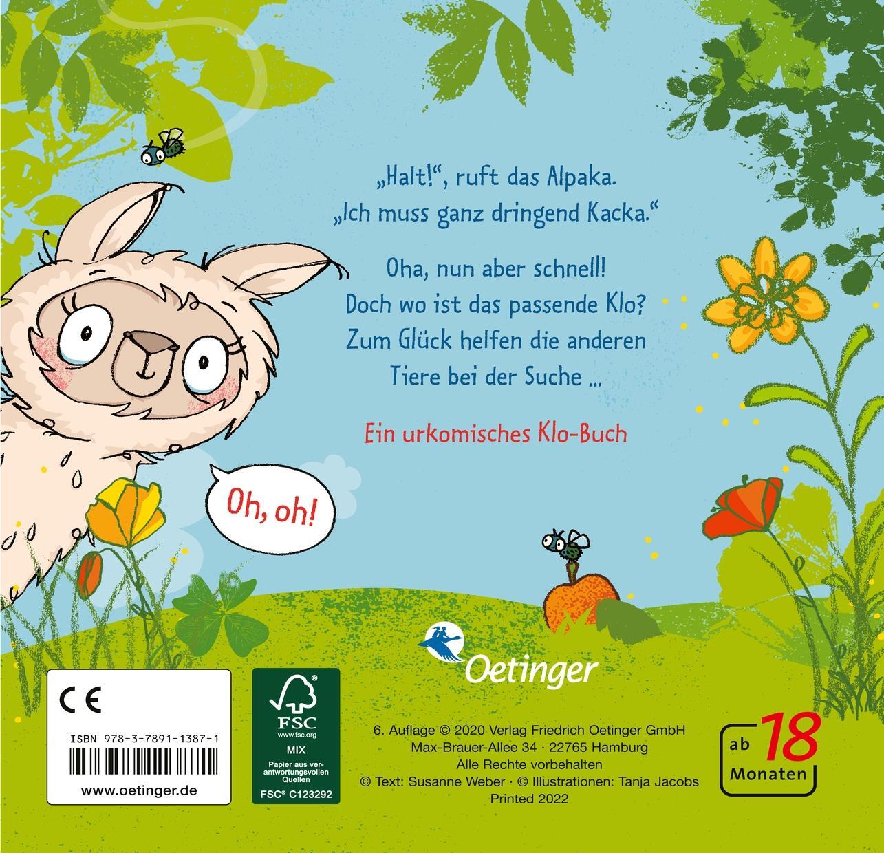 Rückseite: 9783789113871 | Das Alpaka muss Kacka | Susanne Weber | Buch | 16 S. | Deutsch | 2020