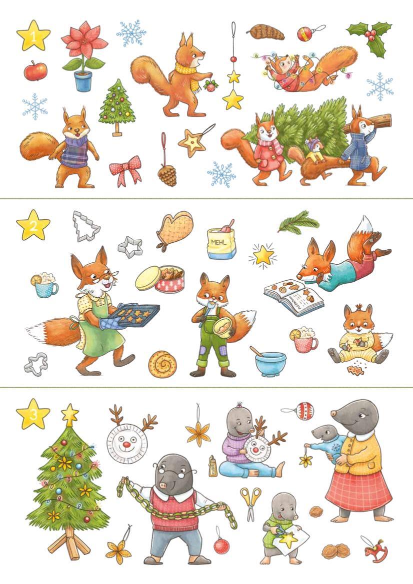 Bild: 9783780618184 | Mein allererster Sticker-Adventskalender | Klara Kamlah | Broschüre