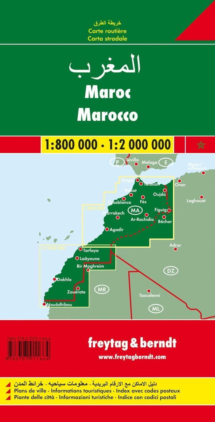 Bild: 9783707911664 | Marokko 1 : 800 000 / 1 : 2 000 000. Autokarte | (Land-)Karte | 2009
