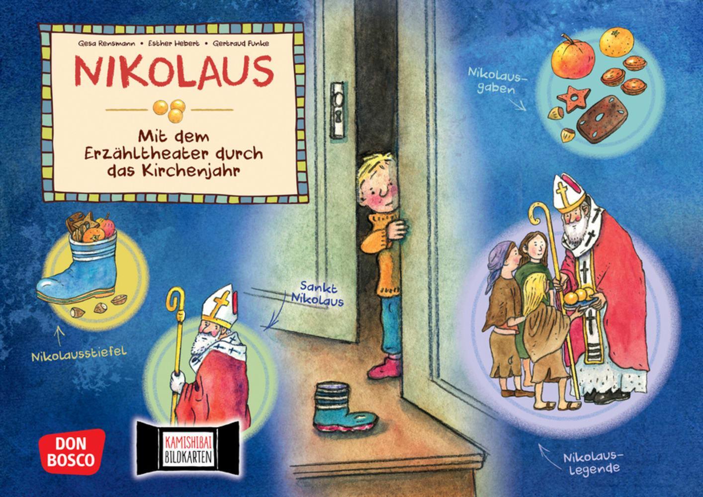 Cover: 4260179514517 | Nikolaus. Kamishibai Bildkartenset. | Esther Hebert (u. a.) | Box