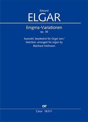 Cover: 9790007188108 | Enigma-Variationen op. 36. Auswahl, bearbeitet für Orgel von...